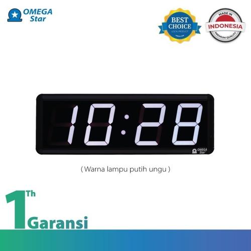 [EZO.9800013] JAM DINDING DIGITAL WHITE 7 SEGMENT 4 INCH