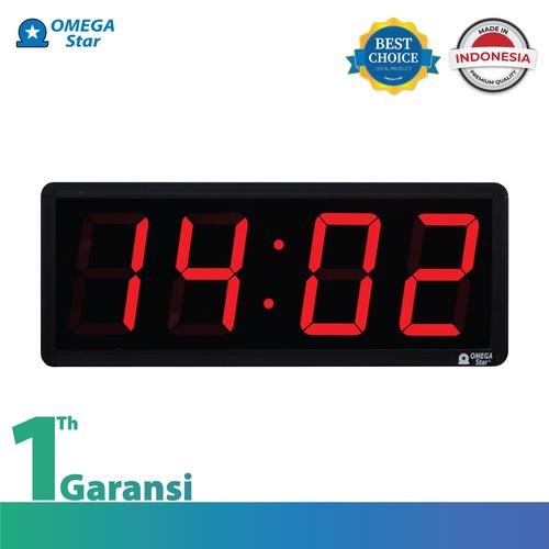 [EZO.9800027] JAM DIGITAL BESAR DINDING 7 SEGMENT 5 INCH - OMEGA STAR