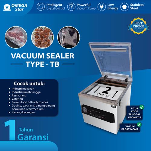 [EZO.9800028] Mesin Vacuum Makanan Tipe-TB Meja / Vakum Sealer Pack Machine TB Table