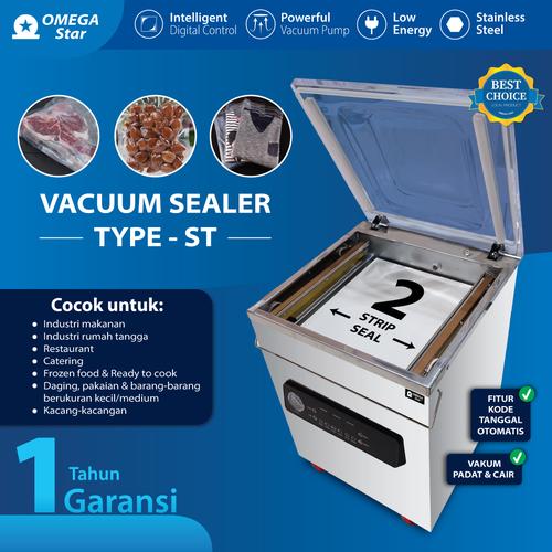 [EZO.9800041] Mesin Vakum Makanan Tipe-ST/Vacuum Sealer Machine Pack Food Omega Star
