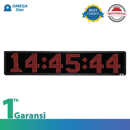 [EZO.9800044] JAM DIGITAL BESAR OUTDOOR DOTMATRIX 6 INCH 6 DIGIT - OMEGA STAR