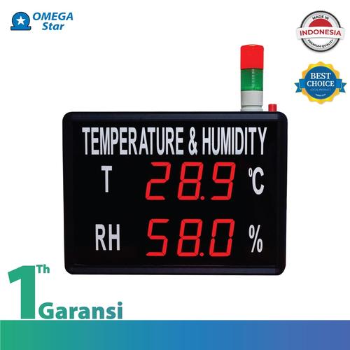 [EZO.9800045] Alat Display Suhu Temperatur dan Kelembaban Ruangan (RHT) - Omega Star