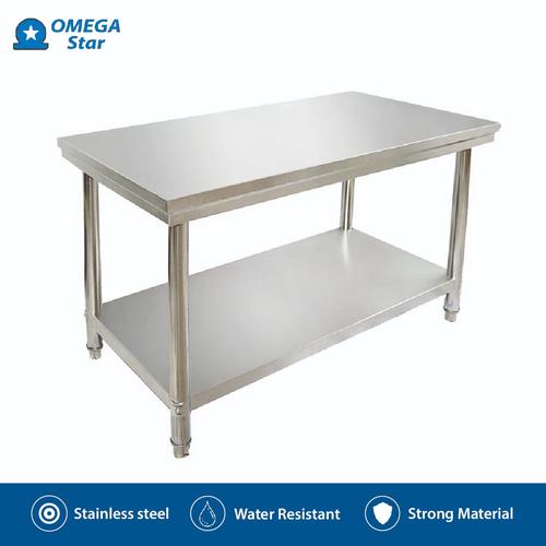 [EZO.9800066] Meja Dapur Stainless Steel Table Kitchen - Omega Star