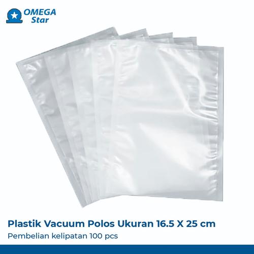 [EZO.9800067] Plastic Vacuum / Plastik Vakum Polos Ukuran 16.5 x 25 cm (100 pcs)