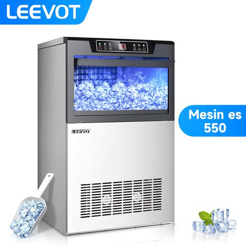 [EZO.9900008] Leevot Mesin es batu Commercial Ice Maker 45KG/24JAM Mesin Pembuat Es Batu Icae Machine L550