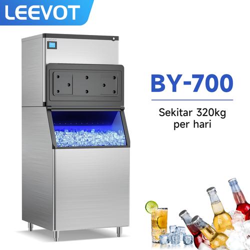 [EZO.9900010] Leevot Mesin es batu Commercial Ice Maker 320KG/24JAM Mesin Pembuat Es Batu Ice Machine
