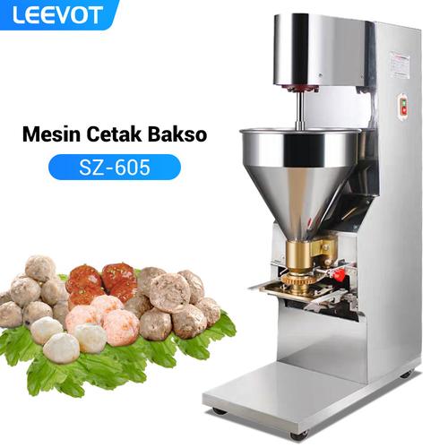 [EZO.9900005] LEEVOT Mesin Cetak Bakso otomatis Pencetak Bakso listrik SZ-605