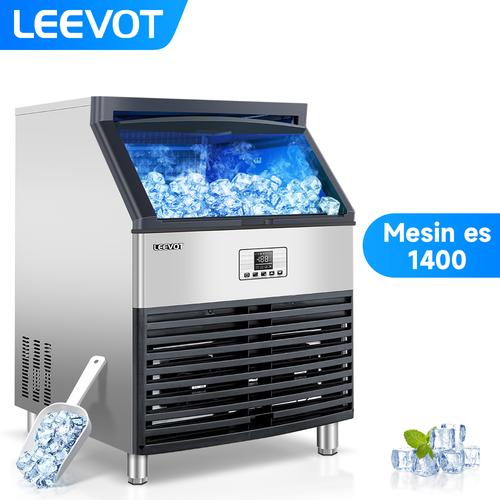 [EZO.9900031] Leevot Mesin es batu Commercial Ice Maker 108KG/24JAM Mesin Pembuat Es Batu Ice Machine L1400