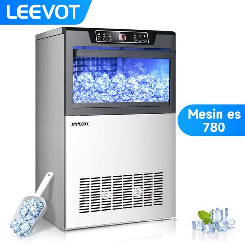 [EZO.9900033] Leevot Mesin es batu Commercial Ice Maker 65KG/24JAM Mesin Pembuat Es Batu Icae Machine L780