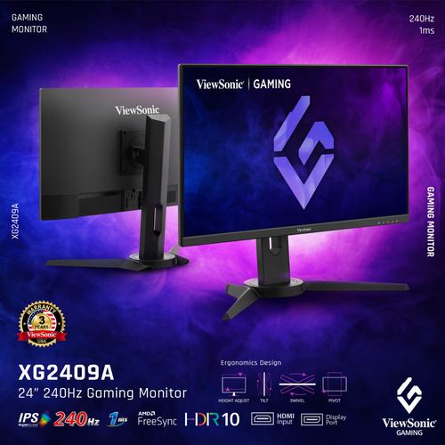 [EZO.7200059] VIEWSONIC XG2409A 24 inch FHD IPS 240Hz 1ms GAMING MONITOR