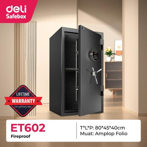 [EZO.7200070] Deli Safe Box - Brankas Digital Fireproof ET602 brankas besar big size