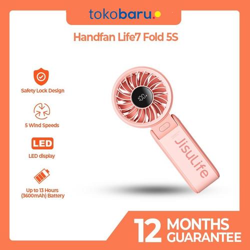 [EZO.7200088] Jisulife Hand Fan Life7 5S 3600 mAh - Kipas Angin Tangan