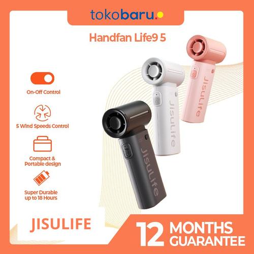 [EZO.7200091] Jisulife Kipas Mini Premium Quality Hand Fan Life9 5S 5000 mAh - Garansi Resmi 1 Tahun