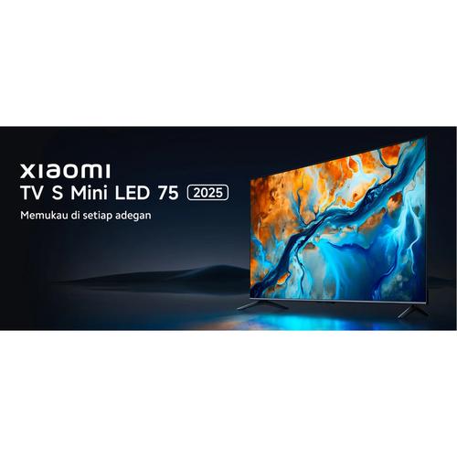 [EZO.7200113] Xiaomi Mi Google TV 75" L75MA-SPLME S Mini LED 2025 4K UHD 144Hz Dolby Vision Garansi Resmi