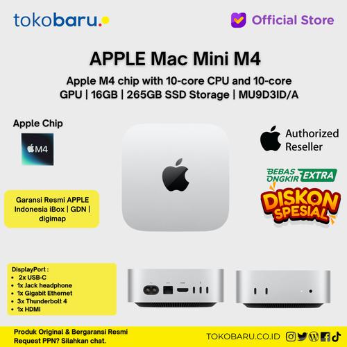 [EZO.7200123] Mac Mini M4 Chip With 10Core CPU & 10Core GPU 16GB 256GB/512GB Ibox