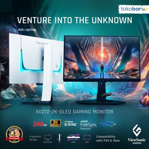 [EZO.7200216] Monitor Gaming Viewsonic XG272-2K-OLED 27" 240Hz 2K OLED AMD Freesycn