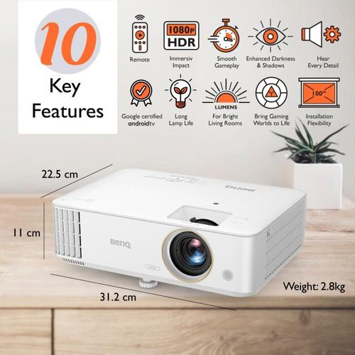 [EZO.7200332] BenQ TH685i - HomeProjector FHD 3500 AL HDR Wireless Android TV Gaming