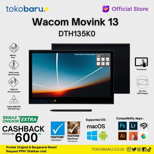 [EZO.7200333] Wacom Movink 13 Creative Pen & Touch Display Oled DTH135K0A -Garansi Resmi