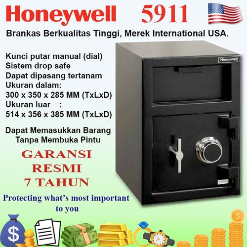 [EZO.7200340] HONEYWELL 5911 Brankas Baja Drop Safe, Garansi Resmi