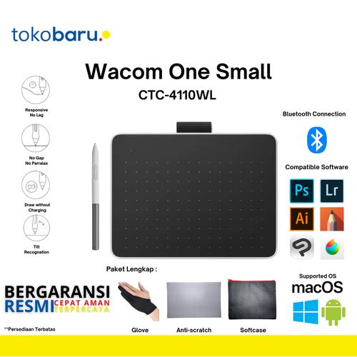 [EZO.7200438] Wacom One Small CTC-4110WL Pen Tablet Wireless Bluetooh CTC 4110WL