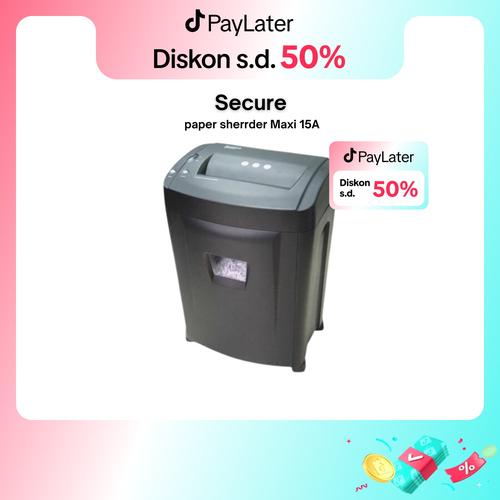 [EZO.7200569] Secure Maxi 15A Cross Cut Mesin Penghancur Kertas Paper Shredder
