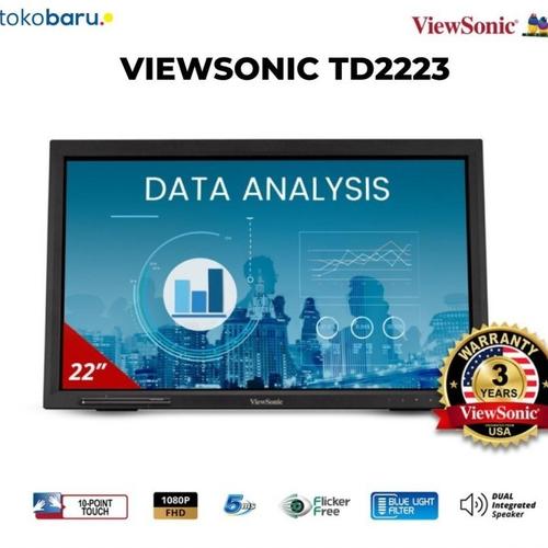 [EZO.7200608] Monitor ViewSonic 22” IR Touch Monitor TD2223/TD2223-2
