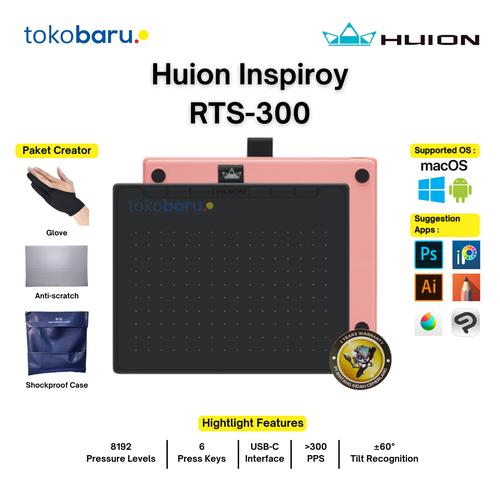 [EZO.7200632] Huion Inspiroy RTS-300 Pen Tablet Drawing Education