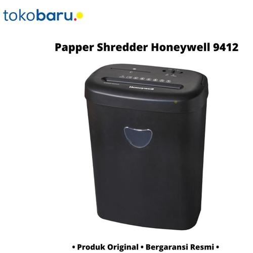 [EZO.7200699] Mesin Penghancur Kertas Honeywell 9412 - Potongan Cross Cut, 4 x 35 MM, Kapasitas 12 Lembar/80Gr