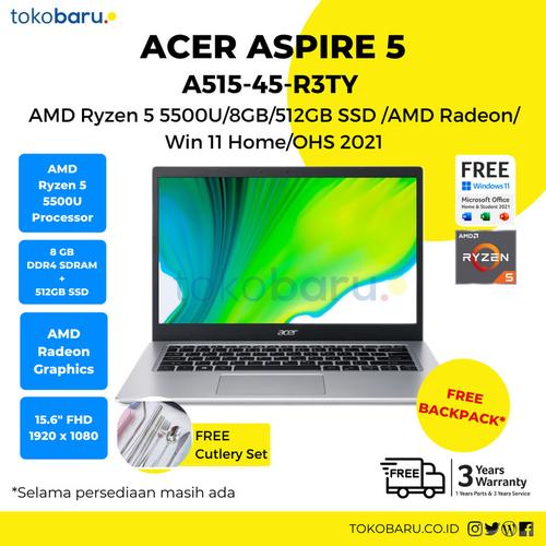 [EZO.7200763] Acer Aspire 5 A515-45-R3TY R5-5500U/8GB/512GB/WIN 11+OHS21