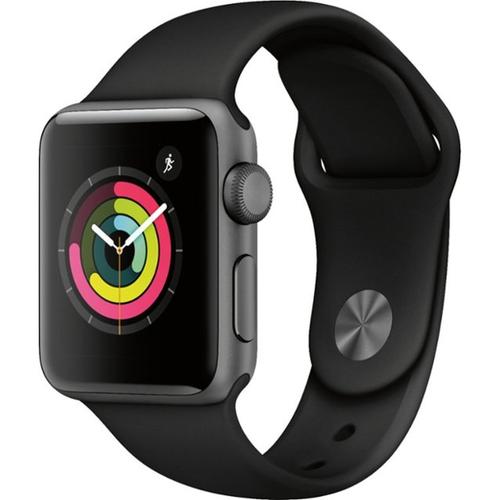 [EZO.7200803] Apple Watch Series 3 (42mm) Space Gray + Black Sport MTF32ID/A BNIB