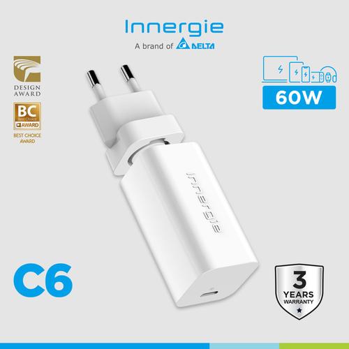 [EZO.2000013] Charger INNERGIE C6 60W Type C PD 3.0 GaN Fast Charging