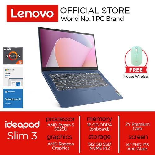 [EZO.2000031] Lenovo IdeaPad Slim 3 14ABR8 Ryzen 5 5625U 16GB 512GB SSD W11 OH24