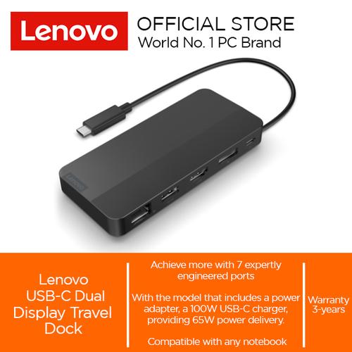 [EZO.2000045] Lenovo USB-C Dual Display Travel Dock with Adapter