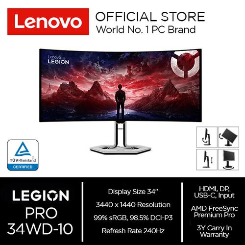 [EZO.2000050] Lenovo Legion PRO 34WD-10 34" UWQHD OLED 240Hz 99% sRGB 98.5% DCI-P3