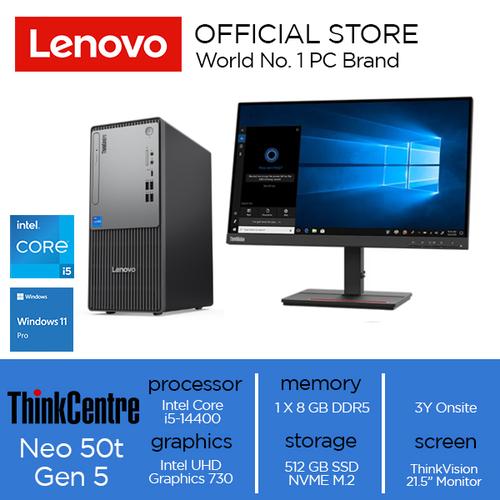 [EZO.2000106] Lenovo ThinkCentre neo 50t Gen 5 Core i5-14400 8GB 512GB SSD W11 Pro
