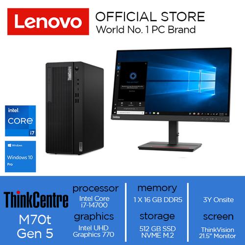 [EZO.2000108] Lenovo ThinkCentre M70t Gen 5 Core i7-14700 16GB 512GB SSD W11 Pro