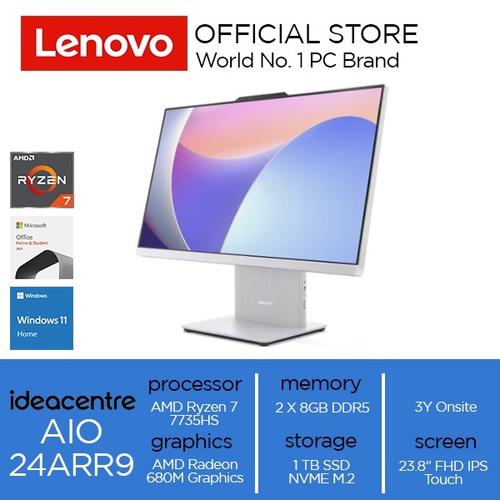 [EZO.2000113] Lenovo IdeaCentre AIO 24ARR9 Ryzen 7 7735HS 16GB 1TB SSD W11 OHS Touch
