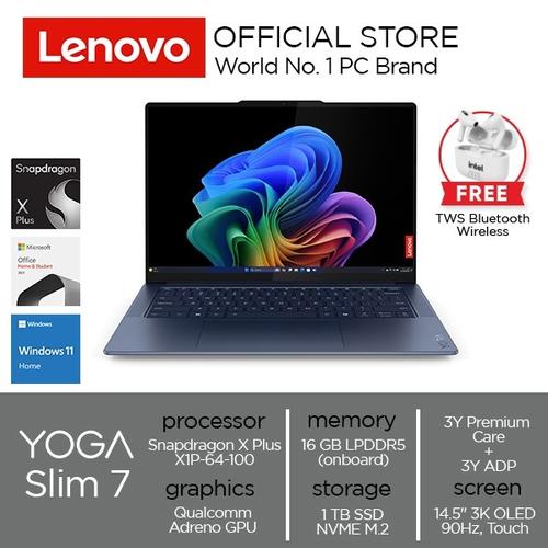 [EZO.2000130] Lenovo Yoga Slim 7 14Q8X9 Snapdragon X Plus X1P-64-100 16GB 1TB SSD W11 OHS OLED Touch