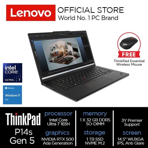 [EZO.2000131] Lenovo ThinkPad P14s Gen 5 (Intel) Core Ultra 7 165H 32GB 1TB SSD W11Pro