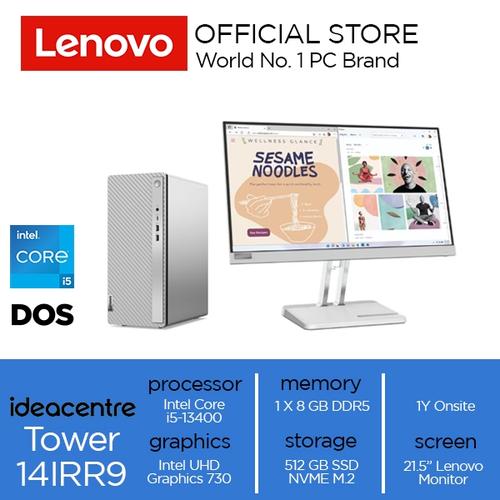 [EZO.2000135] Lenovo IdeaCentre Tower 14IRR9 Core i5-13400 8GB 512GB DOS