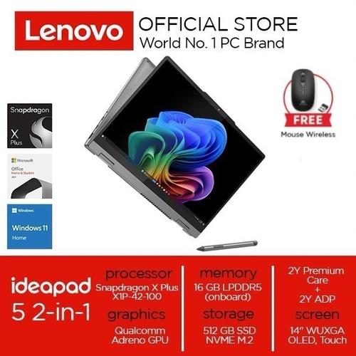 [EZO.2000146] Lenovo IdeaPad 5 2-in-1 14Q8X9 Snapdragon X Plus X1P-42-100 16GB 512GB W11 OHS Touch