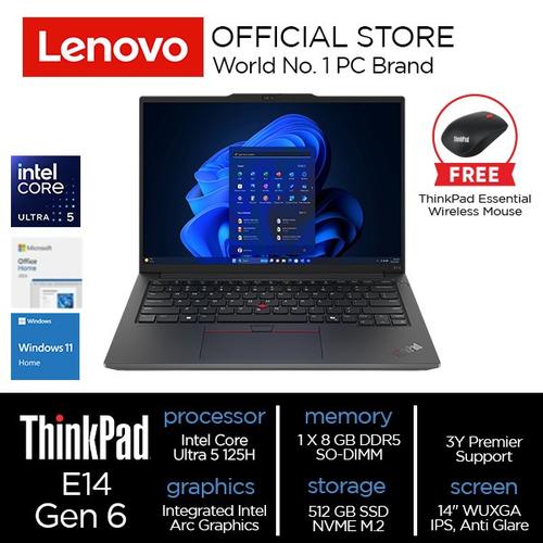 [EZO.2000153] Lenovo ThinkPad E14 Gen 6 (Intel) Core Ultra 5 125H 8GB 512GB W11 Home