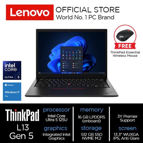 [EZO.2000163] Lenovo ThinkPad L13 Gen 5 (Intel) Core Ultra 5 125U 16GB 512GB W11 Pro