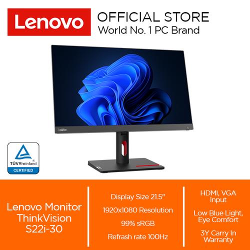 [EZO.2000167] Lenovo Monitor ThinkVision S22i-30 21.5" IPS 75Hz