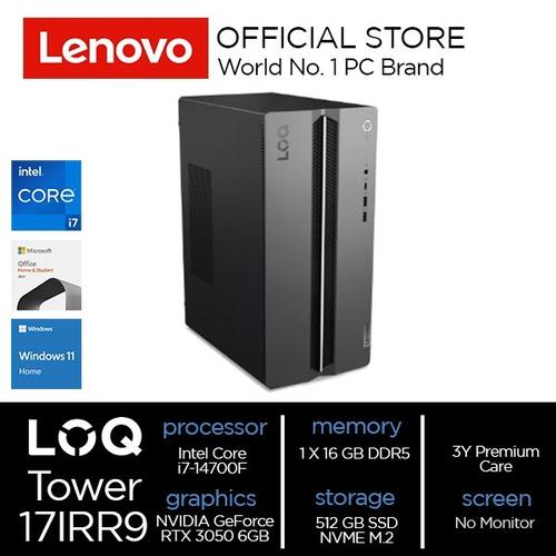 [EZO.2000189] Lenovo LOQ Tower 17IRR9 Core i7-14700F 16GB 512GB W11 OHS RTX 3050 6GB