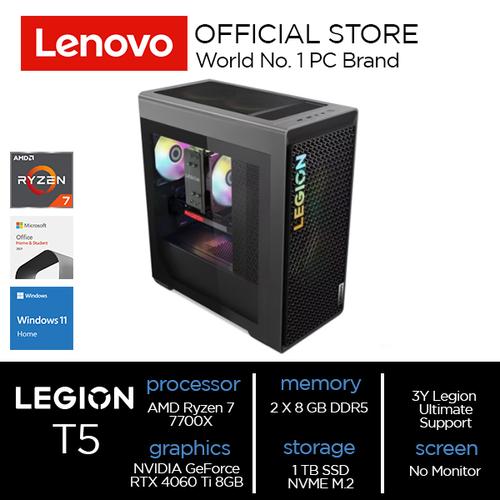 [EZO.2000196] Lenovo Legion T5 26ARA8 Ryzen 7 7700X 16GB 1TB RTX 4060 Ti 8GB GDDR6 W11 OHS