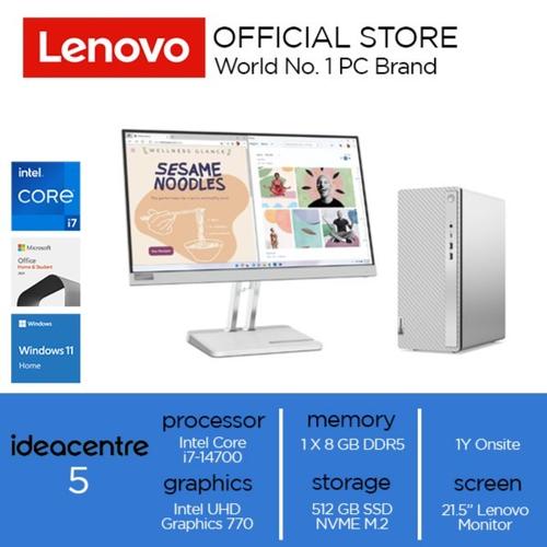 [EZO.2000202] Lenovo IdeaCentre Tower 14IRR9 Core i7-14700 8GB 512GB W11 OHS 2021