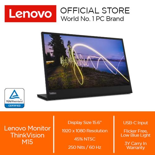 [EZO.2000258] Lenovo Monitor ThinkVision M15 15.6" IPS 60Hz