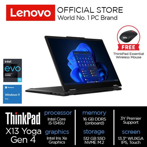 [EZO.2000364] Lenovo ThinkPad X13 Yoga Gen 4 Core i5-1345U 16GB 512GB SSD Win 11 Pro