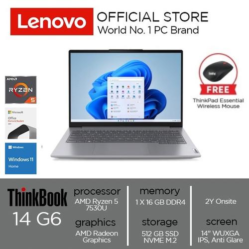[EZO.2000374] Lenovo ThinkBook 14 G6 ABP Ryzen 5 7530U 16GB 512GB W11 OHS